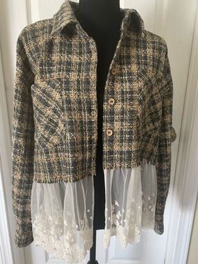 Gimmicks plaid shirt jacket